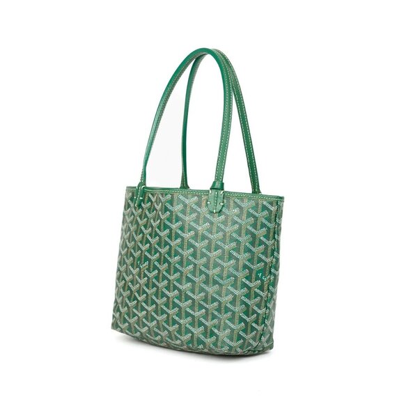 RARE Authentic Goyard Mini Saint Louis Junior Jr Anjou Blue Tote Bag & Pouch - Picture 3 of 9